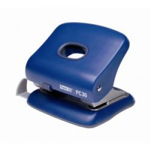 Perforatore FC30 blu -- Fg.30  impugnatura e base in ABS rinforzato  struttura in metallo  contenitore coriandoli integrato (Conf. Box)