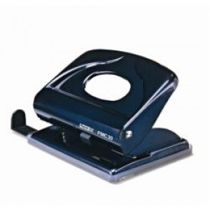 Perforatore FMC20 in metallo nero -- Fg. 2-20  ampio contenitore per i coriandoli e funzione bloccaggio (Conf. Box)