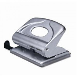 Perforatore FMC20 in metallo argento -- Fg. 2-20  ampio contenitore per i coriandoli e funzione bloccaggio (Conf. Box)