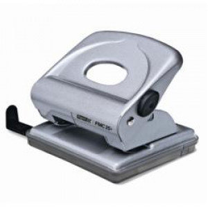 Perforatore FMC25  in metallo argento -- Fg. 2-30  ampio contenitore per i coriandoli e funzione bloccaggio (Conf. Box)