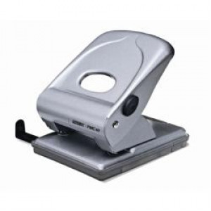 Perforatore FMC40 in metallo argento -- Fg. 2-40  ampio contenitore per i coriandoli e funzione bloccaggio (Conf. Box)