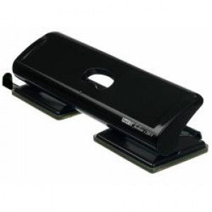 Perforatore FC20/4 nero -- da ufficio con scocca in un unico pezzo  impugnatura in ABS rinforzato con meccanismo in acciaio (Conf. Box)