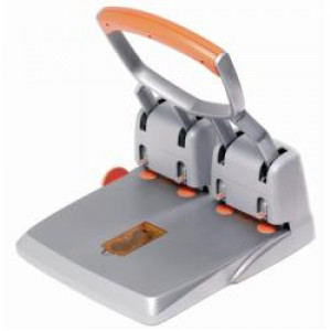 Perforatori HDC150/4 a 4 fori grigio/arancio --Fg. 2-150  centratura automatica  impugnatura ergonomica in gomma antiscivolo (Conf.Box)