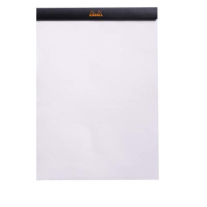BLOCCO PUNTO METALLICO 18- 21X29 7 CM BIANCO - CARTA VELLUTE  80 GR