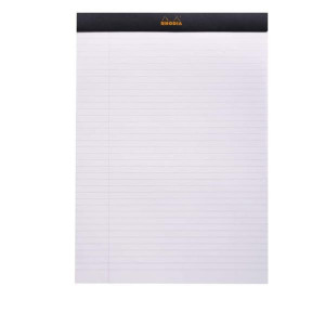 BLOCCO PUNTO METALLICO 18- 21X29 7 CM A RIGHE - CARTA VELLUTE  80 GR