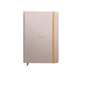 NOTEBOOK RIMBORDATO RIGIDO FROMATO A5 192 PAGINE  CARTA AVORIO 90 GR ARIGHE- CON ELASTICO