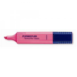 Evidenziatore Textsurfer Classic rosa   punta a scalpello ca. 15 mm inchiostro resistente alla luce chiusura a scatto (Cof. 10 pz)