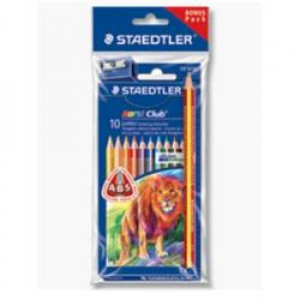 CF10STAEDTLER JUMBO TRIANG. CON MATITA E TEMPERINO