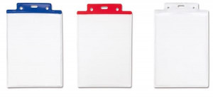 PORTA BADGE RIGIDO PASS 7 S BLU C.R CONF. 50 - SENZA PINZETTA O  CORDONCINO