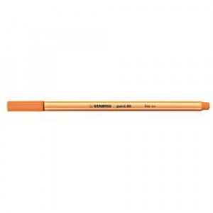 Stabilo point 88  fineliner con tratto 0 4 mm  colore arancio (Conf. 10 pz)