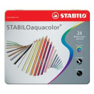 SCATOLA IN METALLO CON 24 COLORI ASS.
