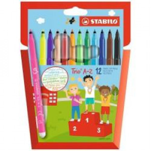 STABILO Trio A-Z astuccio in cartone da 12 NEW