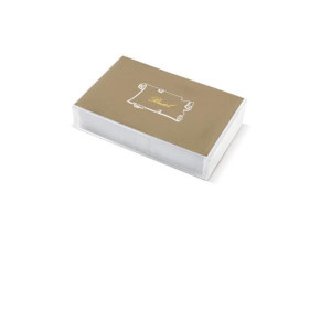 CF 100 BIGLIETTI + 100 BUSTE BRISTOL 9X14CM FORMATO 9 - BIANCO