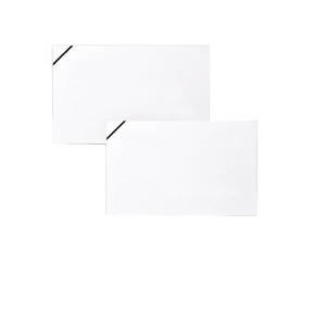 CF 100 BIGLIETTI + 100 BUSTE LUTTO 9X14CM FORMATO 9 - BIANCO