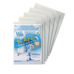 CF5 BUSTE KANG ADESIVE C/FLAP A4 - TRASPARENTE