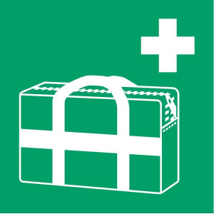 CARTELLO VALIGETTA PRONTO SOCCORSO - 200X200MM