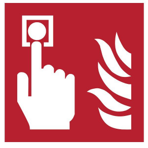 CARTELLO ALLARME ANTINCENDIO - 200X200MM