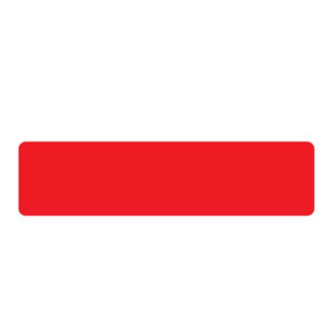 CF10 STICKER RETTANGOLARI - 20X5 CM - ROSSO