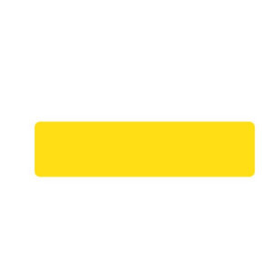 CF10 STICKER RETTANGOLARI - 20X5 CM - GIALLO