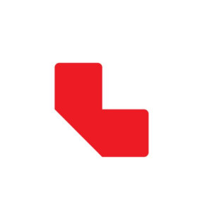 CF10 STICKER A L - 10X5 CM - ROSSO