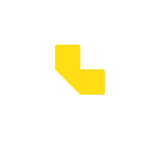 CF10 STICKER A L - 10X5 CM - GIALLO