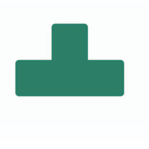 CF10 STICKER A T - 15X5 CM - VERDE
