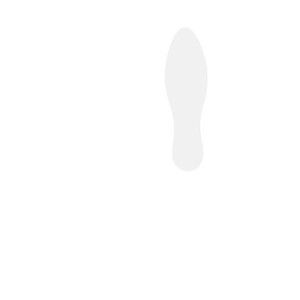 CF10 PZ STICKER PAVIMENTI IMPRONTA - 28X8 4 CM - BIANCO