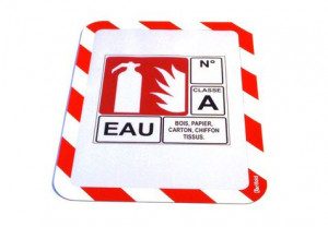 CF2MAGNETO CON RETRO ADESIVO A4 -SAFETY LINE VARIANTI                    COLORE  ROSSO/BIANCO