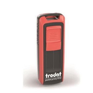 POCKET PRINTY 9512 (NERO/ROSSO FUOCO) CARTUCCIA NERA DIMENSIONI       PIASTRA 47X18