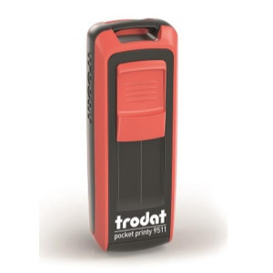 POCKET PRINTY 9511 (NERO/ROSSO FUOCO) CARTUCCIA NERA DIMENSIONI       PIASTRA 38X14