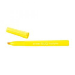Tratto Fluo Highlighter giallo punta a scalpello 5 0 mm  tratto 1 0-5 0 mm  inchiostro universale a base d acqua (conf.12)