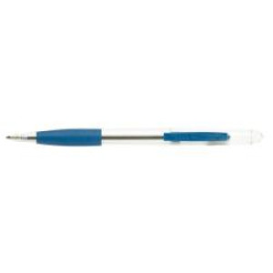Penna a sfera Tratto Matic Grip blu  punta 1 0  tratto 0 5 mm  meccanismo a scatto  impugnatura in gomma antiscivolo (12 pz)