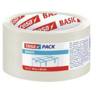 tesa basic NASTRO DA IMBALLO hot melt trasparent. 50m 50mm