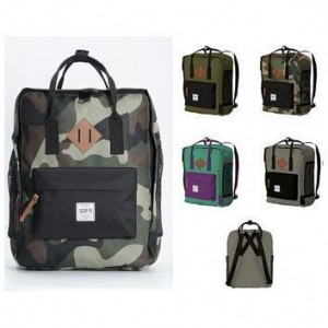 ZAINO COLUMBUS 28x12X35CM VERDE/NER