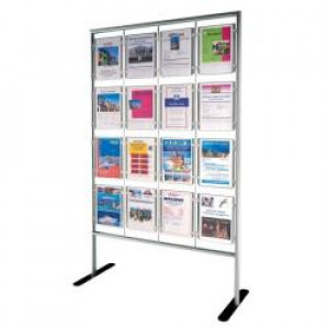 Menpa porta avvisi 16 tasche formato A4 verticale