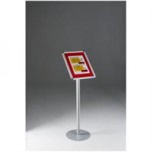 Menu Board A4 in alluminio anodizzato- - 32x100 cm  ideale per menu/schede informative  posizionabile in orizzontale/verticale