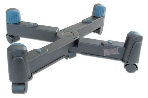 Supporto per CPU con rotelle, nero