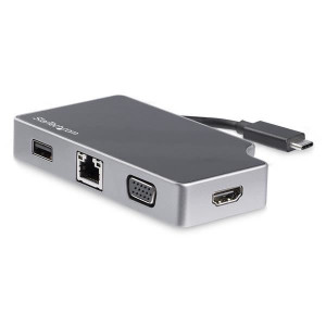 Adattatore Multi-porta USB-C con HDMi e VGA - 1x USB-A - 95W PD 3.0  - 4K - 1xA - GbE - Adattatore USB-C Portatile