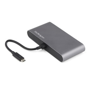Thunderbolt 3 Mini Dock - TB3 Docking Station per 2 monitor DisplayPort 4K 60Hz - 1x USB-A  GbE - Cavo da 28 cm (TB3DKM2DPL)