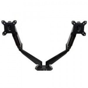 Supporto a Doppio Braccio per dual Monitor con 2 porte USB e Audio Pass-Through (ARMSLIMDUO)