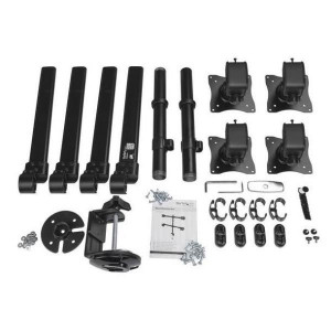 Braccio Articolato da Scrivania per 4 Monitor - Supporto per 4 Schermi VESA fino a 27  - Struttura in Acciaio (ARMQUAD)
