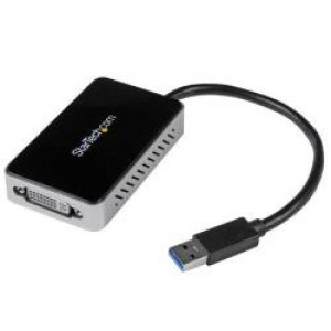 Adattatore scheda USB 3.0 a DVI con hub USB a 1 porta   1920x1200 (USB32DVIEH)