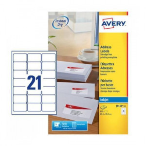 ETICHETTE PER INDIRIZZI 63 5X38 1 - ETICHETTE X FOGLIO N.21  (25FF.)