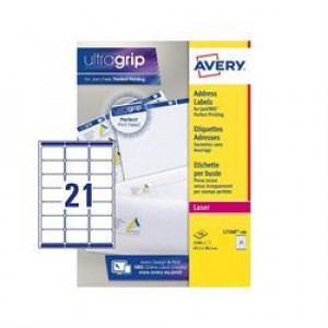 ETICHETTE PER INDIRIZZI 63 5X38 1 - ETICHETTE X FOGLIO N 21  (100FF.)  LASER (L LC I) (CONF.DA 2100 ETICHETTE)