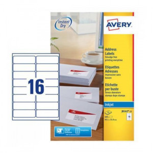 ETICHETTE PER INDIRIZZI 99 1X33 9  - ETICHETTE X FOGLIO N 16  (25FF.)