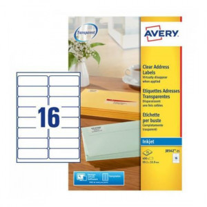 ETICHETTE PER INDIRIZZI 99 1X33 9 -ETICHETTE X FOGLIO N 16  (25FF.)   INKJET   (CONF.DA 400 ETICHETTE)
