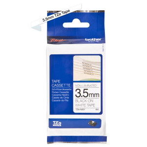 NASTRO 3 5MM NON LAMINATO NERO SU BIANCO