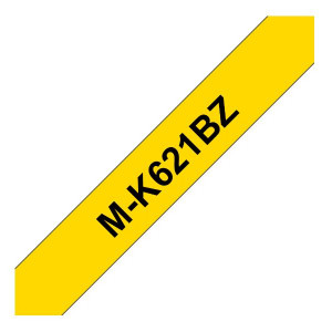 NASTRO TIPO M 9MM NERO/GIALLO LUNGHEZZA 8 METRI