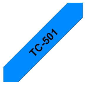 NASTRO TIPO TC 12MM NERO SU BLU