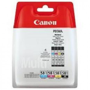 CLI-581XXL C/M/Y/BK MULTI BL Compatibile con PIXMA  Serie TS9150, Serie TS8150, Serie TS6150, TR7550, TR8550